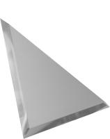 Серебряная матовая треугольная зеркальная плитка в интернет магазине Зеркальной плитки Топ Декор
